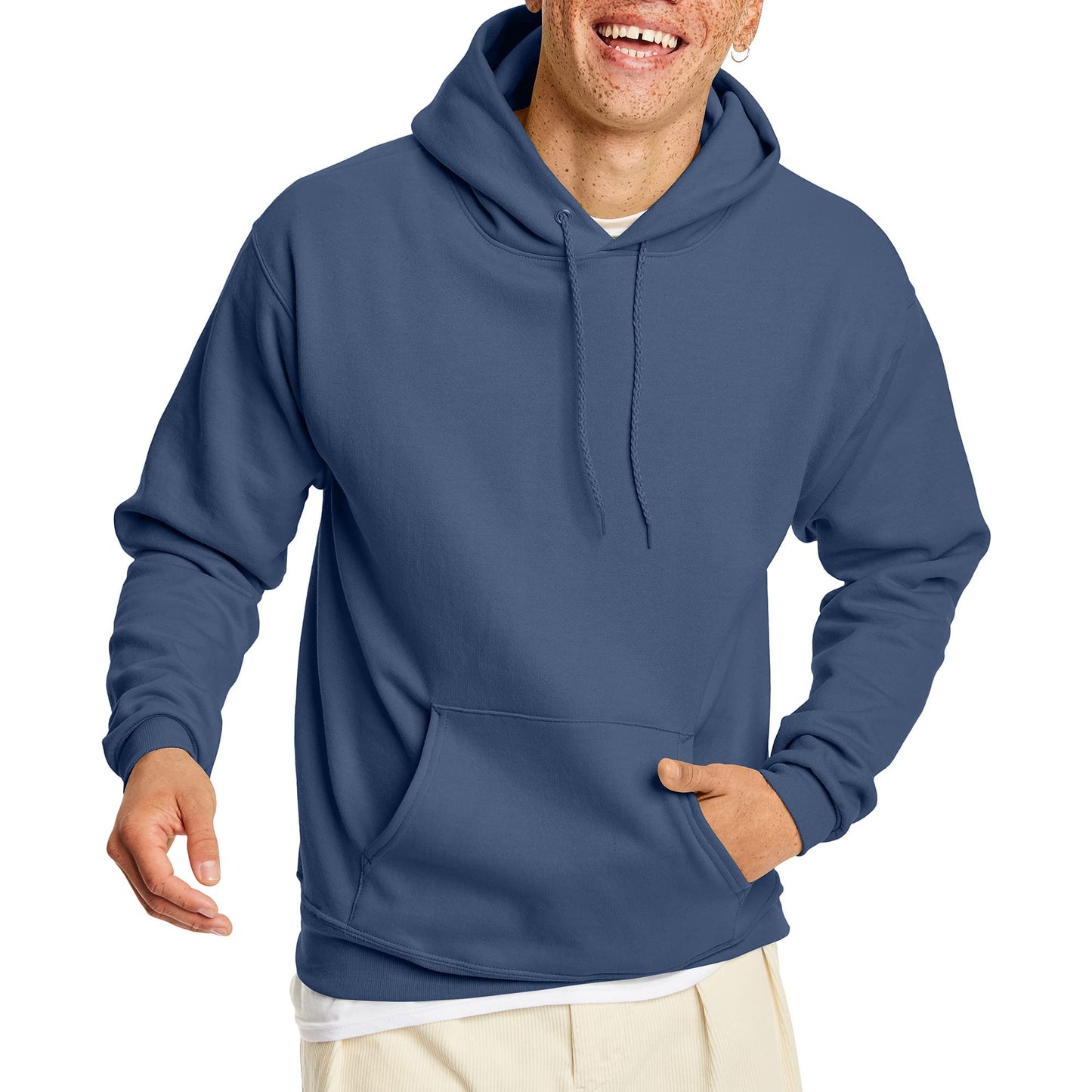 Hanes Men's Hoodie, EcoSmart Fleece Hoodie, Hooded Sweatshirt for Men