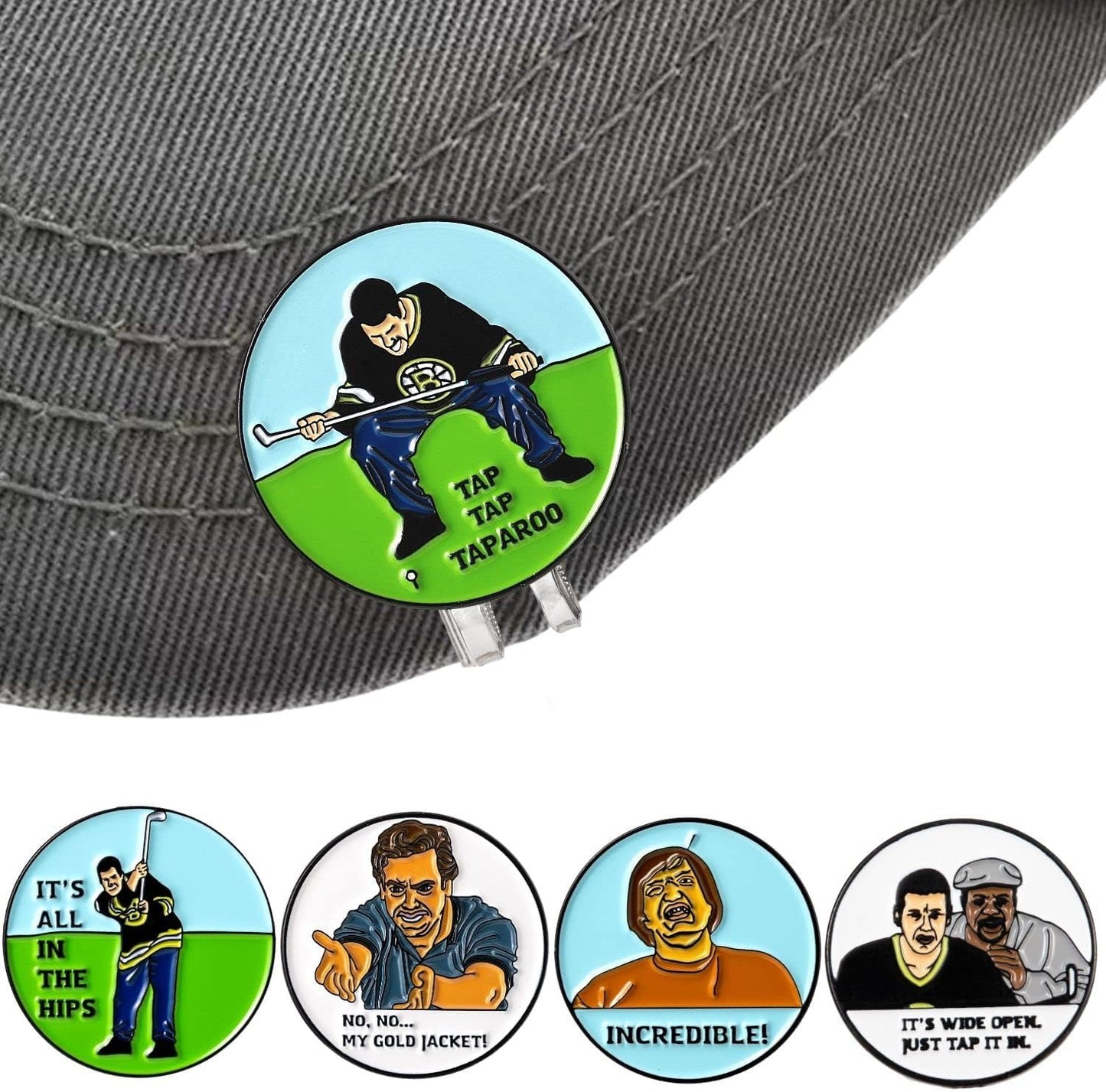 Artpreti Golf Ball Marker with a Standard Magnetic Hat Clip, Funny Golf Ball Marker Hat Clip for Men Women, Premium Golf Gifts for Men Women, Golf Accessories for Golf Lovers