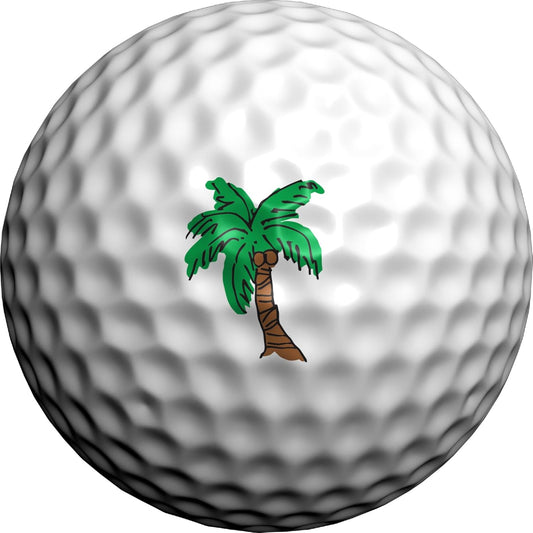 Golfdotz - USGA Rule Conforming Golf Ball Markers, Golf Ball Stickers for Marking Balls, No More Smearing from Stamps, Gifts for Golfers, Dads, and Retirees, (Tropical Collection; 18-32 Count)