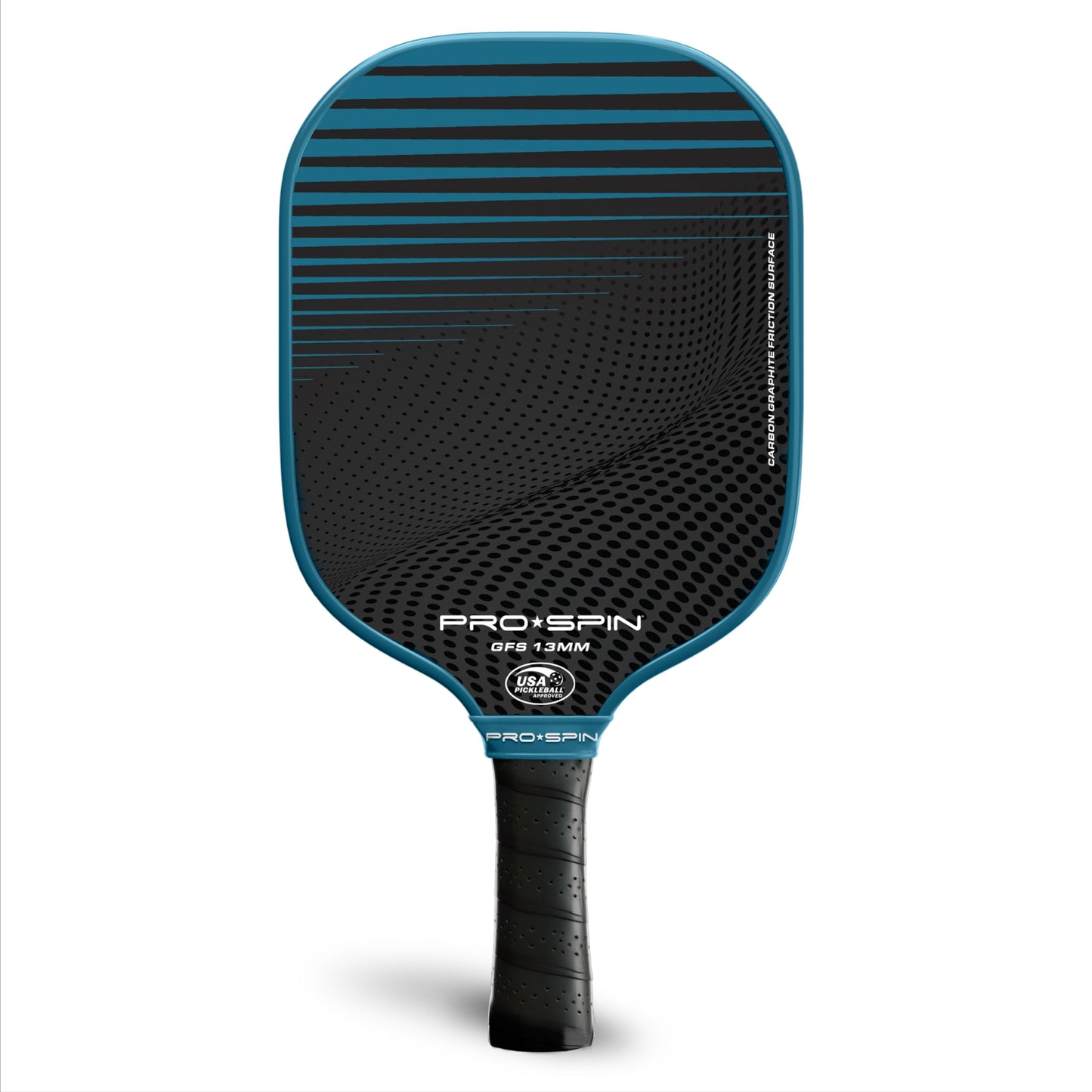 PRO SPIN Pickleball Paddles - USAPA-Approved Graphite Carbon Friction Surface Paddle - Set of 2 has Indoor/Outdoor Balls, Bag for Equipment & Accessories - Pickle Ball Gift for Women, Men, Kids