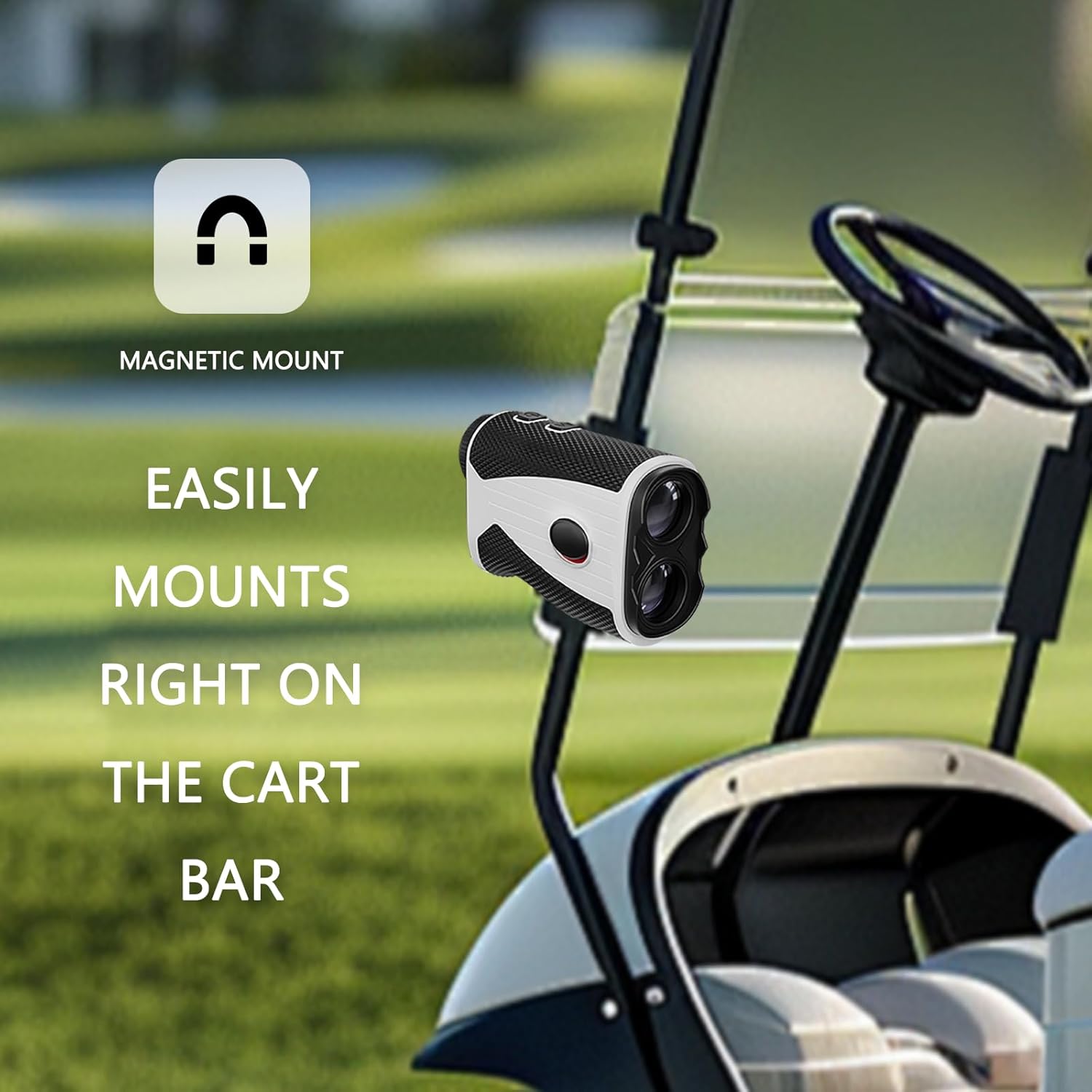 Golf Rangefinder with Slope 1200 Yards Laser Range Finder Golfing with Flag Pole Locking Vibration, 7X Magnification Rechargeable Laser Range Finder Distance Measuring with High-Precision