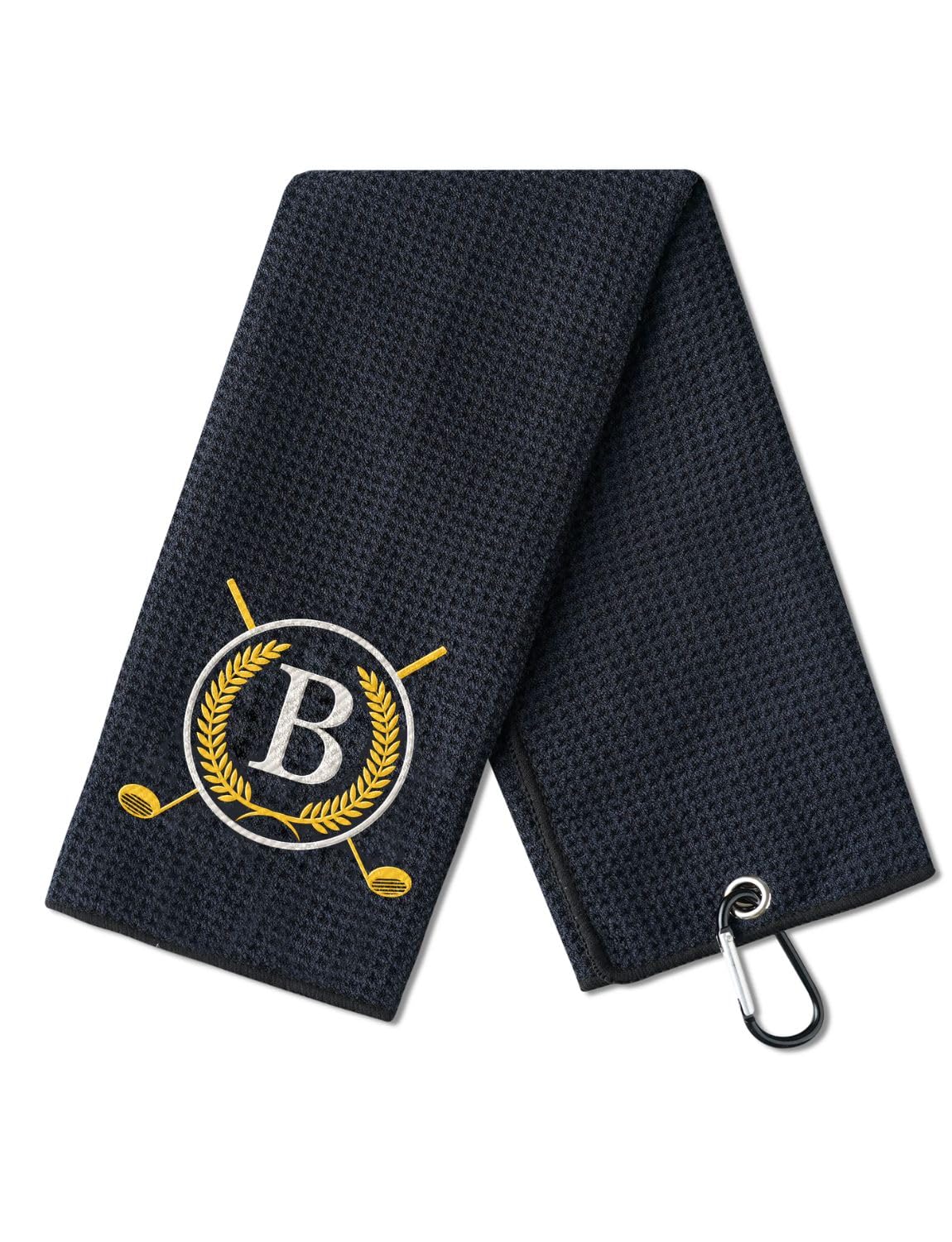 Golf Towels Gift, Monogrammed Golf Towels for Golf Bags for Men and Women on National Golf Day, Retirement, Birthday, and Christmas, 16”x 24” Microfiber Golf Towel - Initial A