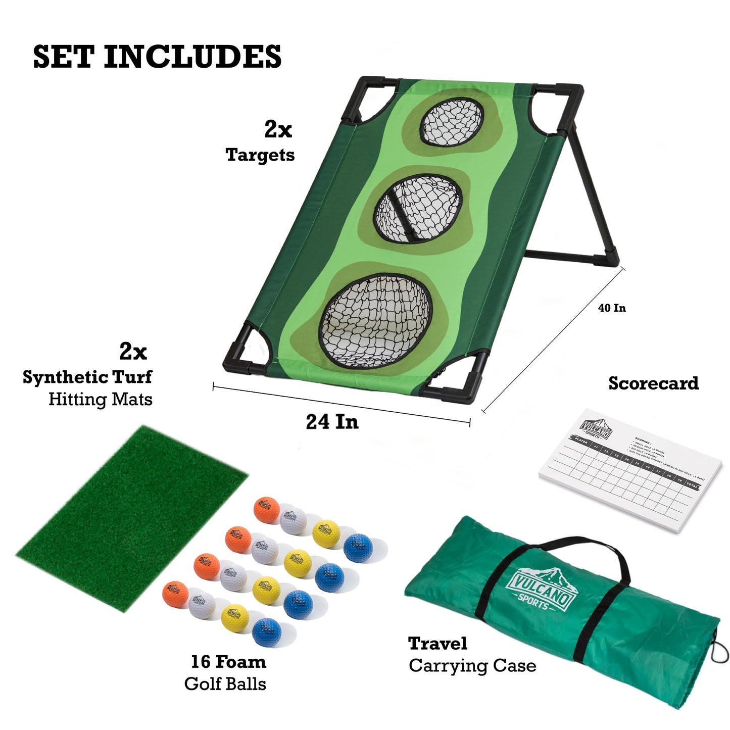 Par 1 Backyard Golf Cornhole Game, Golf Gifts for Men, Golf Accessories for Men, Golf Chipping Game, Golf Equipment, Golf Games for Adults Indoor, Golf Stuff, Golf Training Equipment, Golf Gift