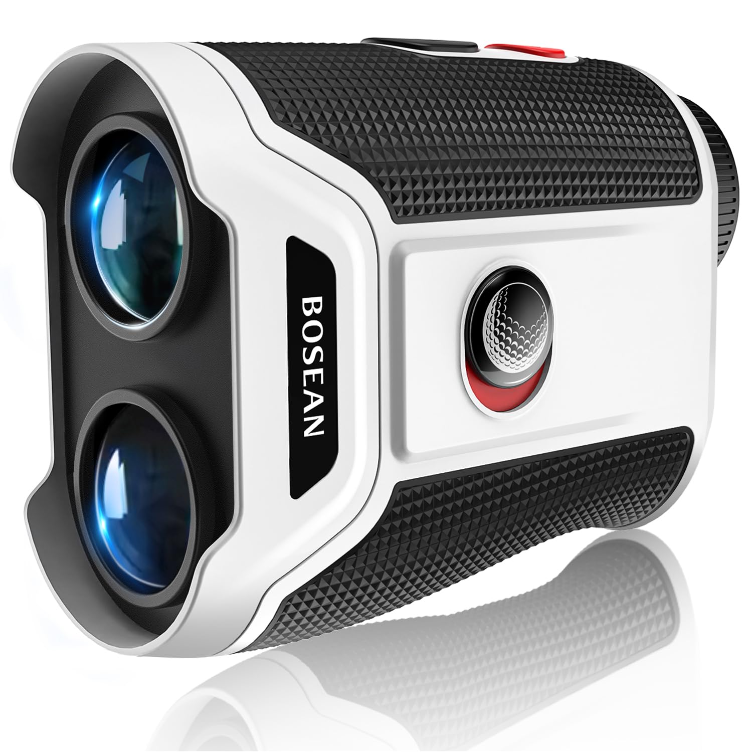 MOESAPU Gadget Golf Range Finder with Slope, 1200Yards Golf Rangefinder, 7X Magnification Transmission Len, Flag Lock Vibration, Continuous Scan, Rechargeable Magnetic Golf Accessories, White
