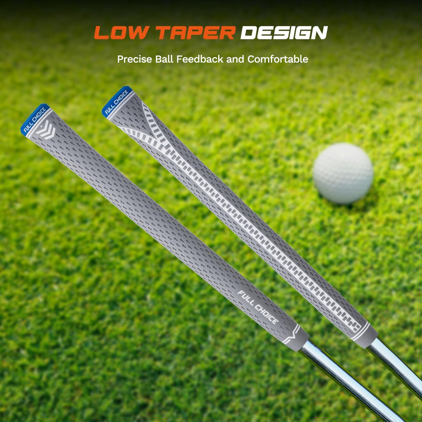 Rubber Golf Grips 13 Pack, Concise Fashion Design, Non-slip, Choose from 13 Grips Set or 13 Grips with Regripping Kit, Standard/Mid/Jumbo Size, 5 Colors Available, RG02 Golf Club Grips