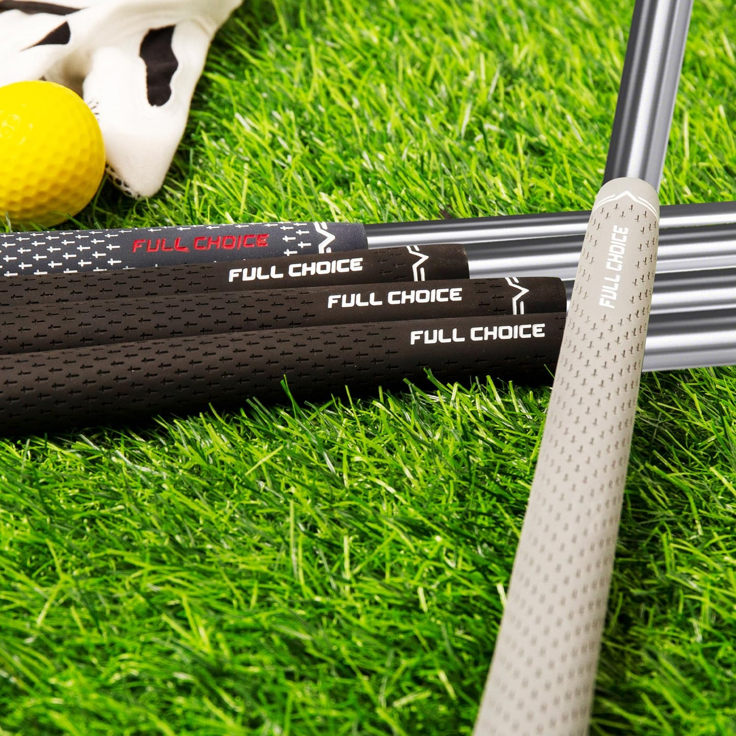 Rubber Golf Grips 13 Pack, Concise Fashion Design, Non-slip, Choose from 13 Grips Set or 13 Grips with Regripping Kit, Standard/Mid/Jumbo Size, 5 Colors Available, RG02 Golf Club Grips