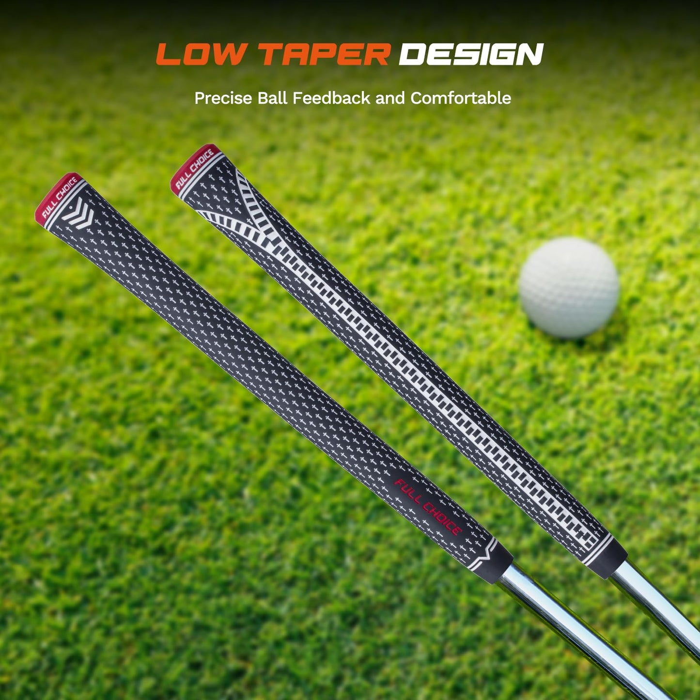 Rubber Golf Grips 13 Pack, Concise Fashion Design, Non-slip, Choose from 13 Grips Set or 13 Grips with Regripping Kit, Standard/Mid/Jumbo Size, 5 Colors Available, RG02 Golf Club Grips