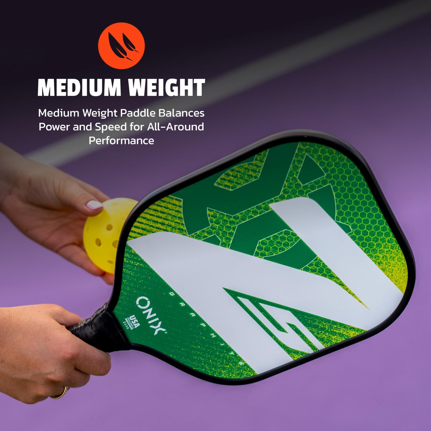 ONIX Graphite MOD Z5 Graphite Carbon Fiber Pickleball Paddles with Cushion Comfort Pickleball Paddle Grip
