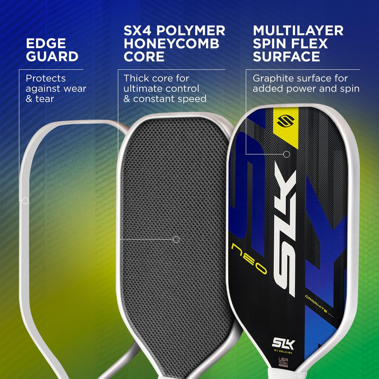 Selkirk Sport SLK Pickleball Paddles Set of 2 | Designed in The USA | Choose The SLK Neo Graphite, SLK Neo Fiberglass Pickleball Set or SLK Atlas Pickleball Bundle