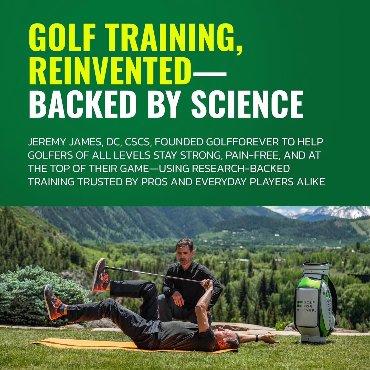Swing Trainer – Golf Training & Fitness System for Strength, Flexibility & Swing Power – Includes 30-Day Membership & Training Bar for Golf-Specific Workouts