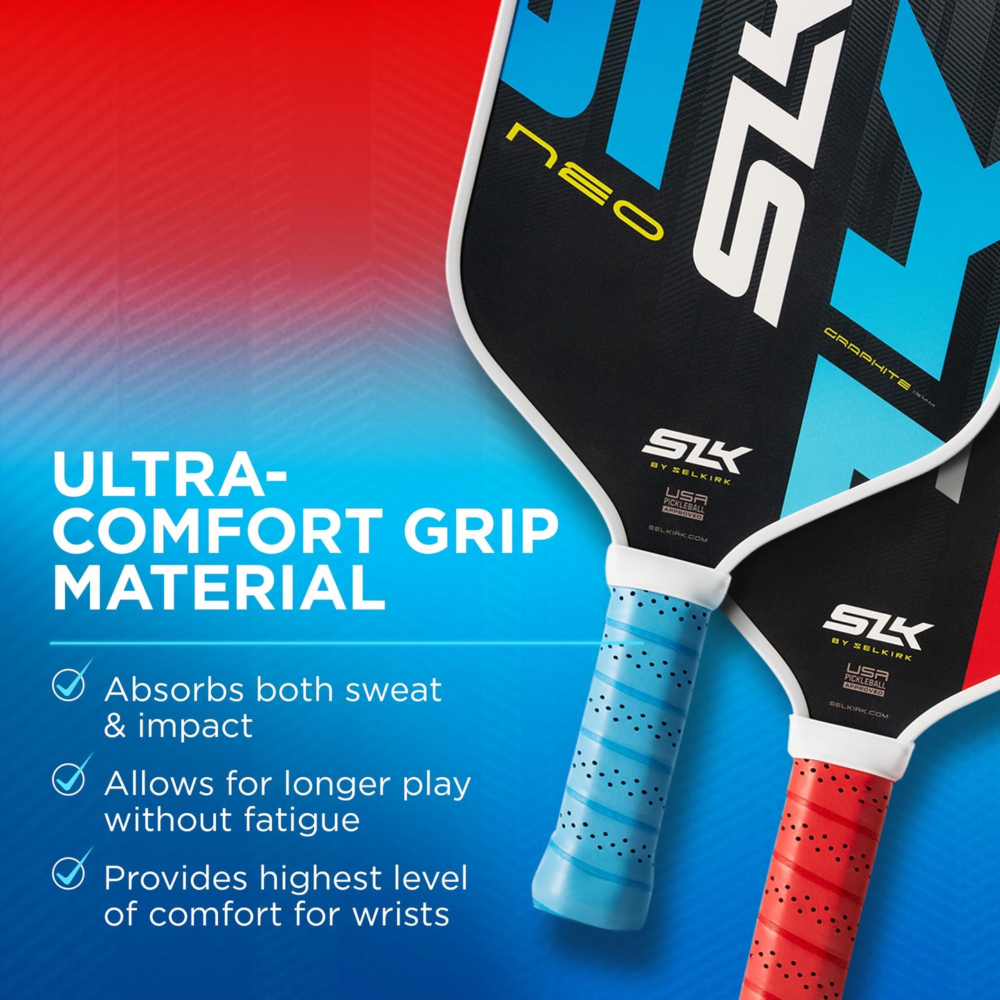 Selkirk Sport SLK Pickleball Paddles Set of 2 | Designed in The USA | Choose The SLK Neo Graphite, SLK Neo Fiberglass Pickleball Set or SLK Atlas Pickleball Bundle