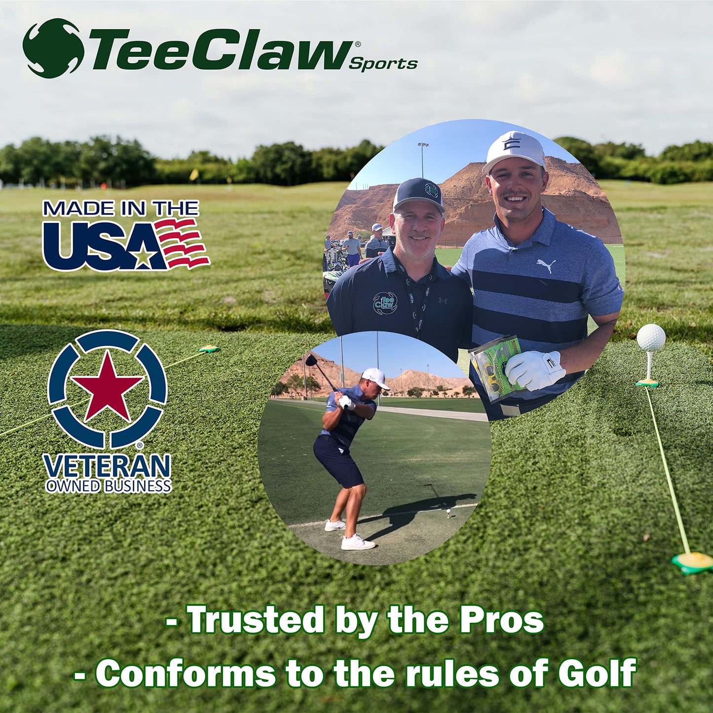 Golf Training Aid, Plastic Golf Tee Holder, Golf and Baseball Training Equipment, Multifunctional Training Aid for Practicing Golf, Baseball and Softball Skills, Made in USA