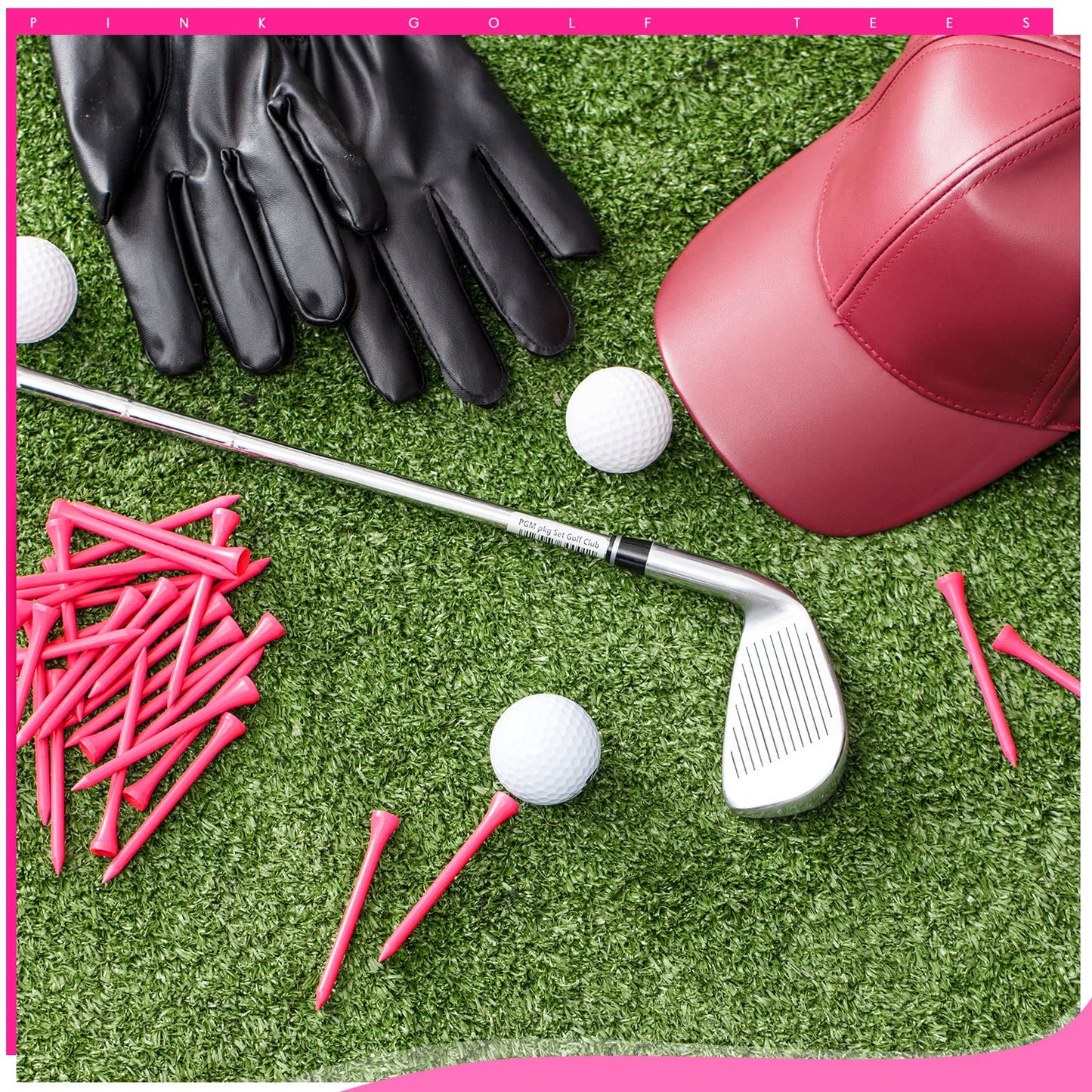 Jenaai 200 Pcs Golf Tees Bamboo Golf Tees Professional Golf Tees Bulk for Women Golf Club Accessories